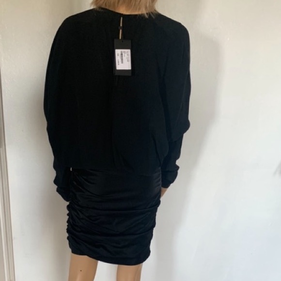 Yves Saint Laurent Envers Satin Noir-Dress - Picture 3 of 5